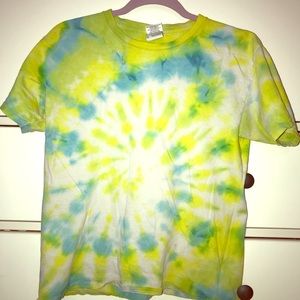 homemade tie dye tee shirt